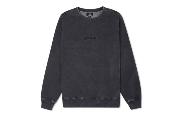 Converse Jack Purcell Sweatshirts Men s Ink Black Crew Neck Moderate Regular 10021636-A02 XS
