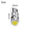 2Pcs T10 COB Led DC 12V Signal Lamp Car Bulb W5W 194 168 Reading Interior Lamps Clearance Backup Reverse Fog Lights Ultra Bright
