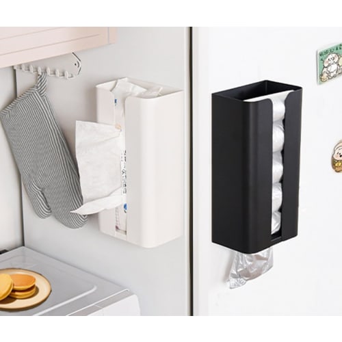UMJCWELL Kitchen Paper Holder, Magnetic Tissue Case, Paper Towel Holder, Tissue Box, Strong Magnet, One-Hand Tear Rectangular, Approx. W13 X D8.5 X H2