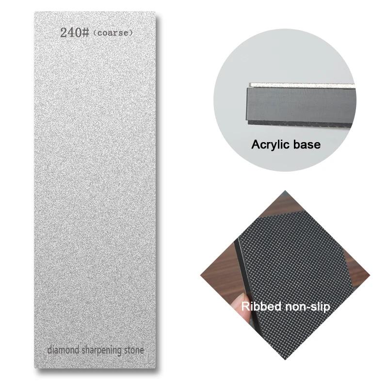 

80-3000# Length Diamond Knife Sharpeners 230mmProfessional Sharpening Stone Woodwork Grinding System Whetstone Non-slip base Length Size