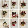 Green Christmas Chime Bell Red Pine Cone Bell Pendant  Christmas Tree Decorations