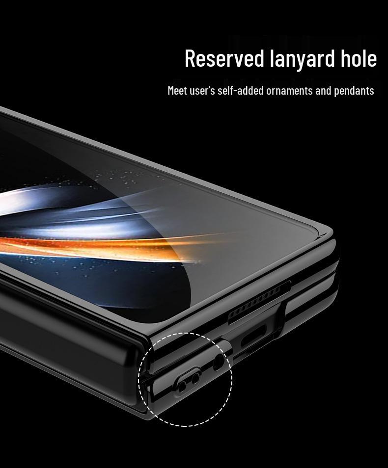 Samsung Fold4 Electroplated Phantom Transparent PC Hard Shell Case - Solid Color, Foldable Protection
