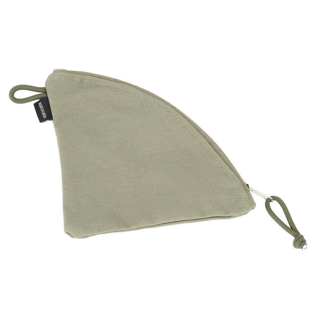Coffee Filter Holder Canvas Waterproof Reusable Coffee Conical Filter Paper Storage Bag for Travel Picnic