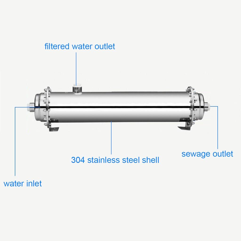 Filtr wody ze stali nierdzewnej 304 Oczyszczacz ultrafiltracyjny PVDF 600/1000/3000L Komercyjny domowy napój kuchenny Prosto UF