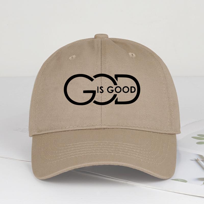 Mlfo God Is Good Printed Soft-Top Baseball Cap Spring/Summer Baseball Cap Outdoor Sun Protection Hat, Fishing Hat Unisex
