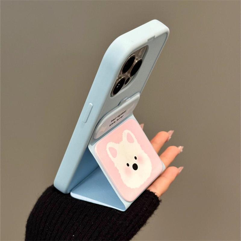 Cartoon Blush for Apple 16 Promax Phone Case 15 New for IPhone 14 Folding Stand 12