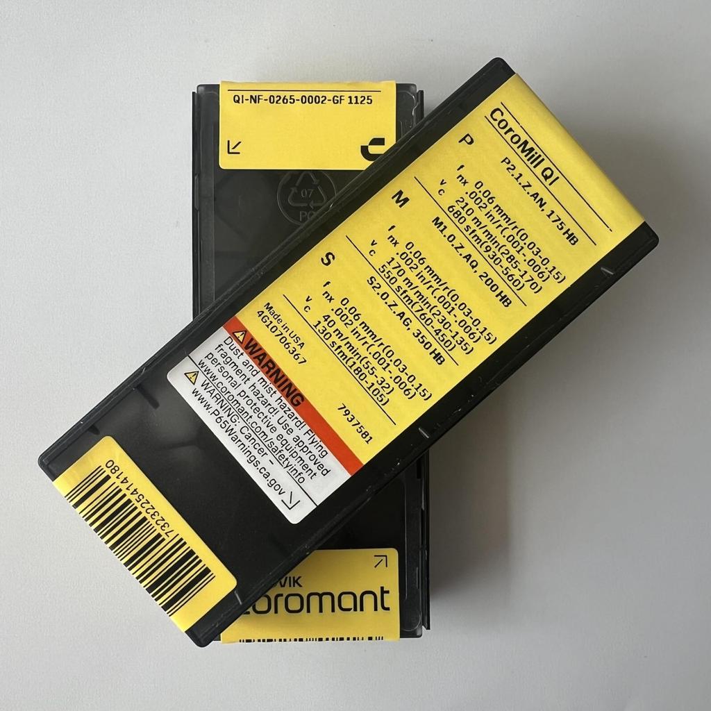 SANDVIK / QI-NF-0265-0002-GF 1125 / Original Swedish hard alloy blade 10 Pcs