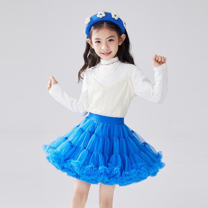 Princess Tutu Skirt for Girls - Fluffy Mesh Christmas Dress