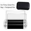 [1+2Pcs] For Trimui Smart Pro Hard Carrying Case Bag+2Pcs 9H Tempered Glass Film Screen Protector for Trimui Smart Pro Handheld Game Console