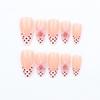 3D Sculpted Flower False Nail ABS Seamlessly Adhesion Long Wear Resistant For Career Women Special Event Pink Manicure