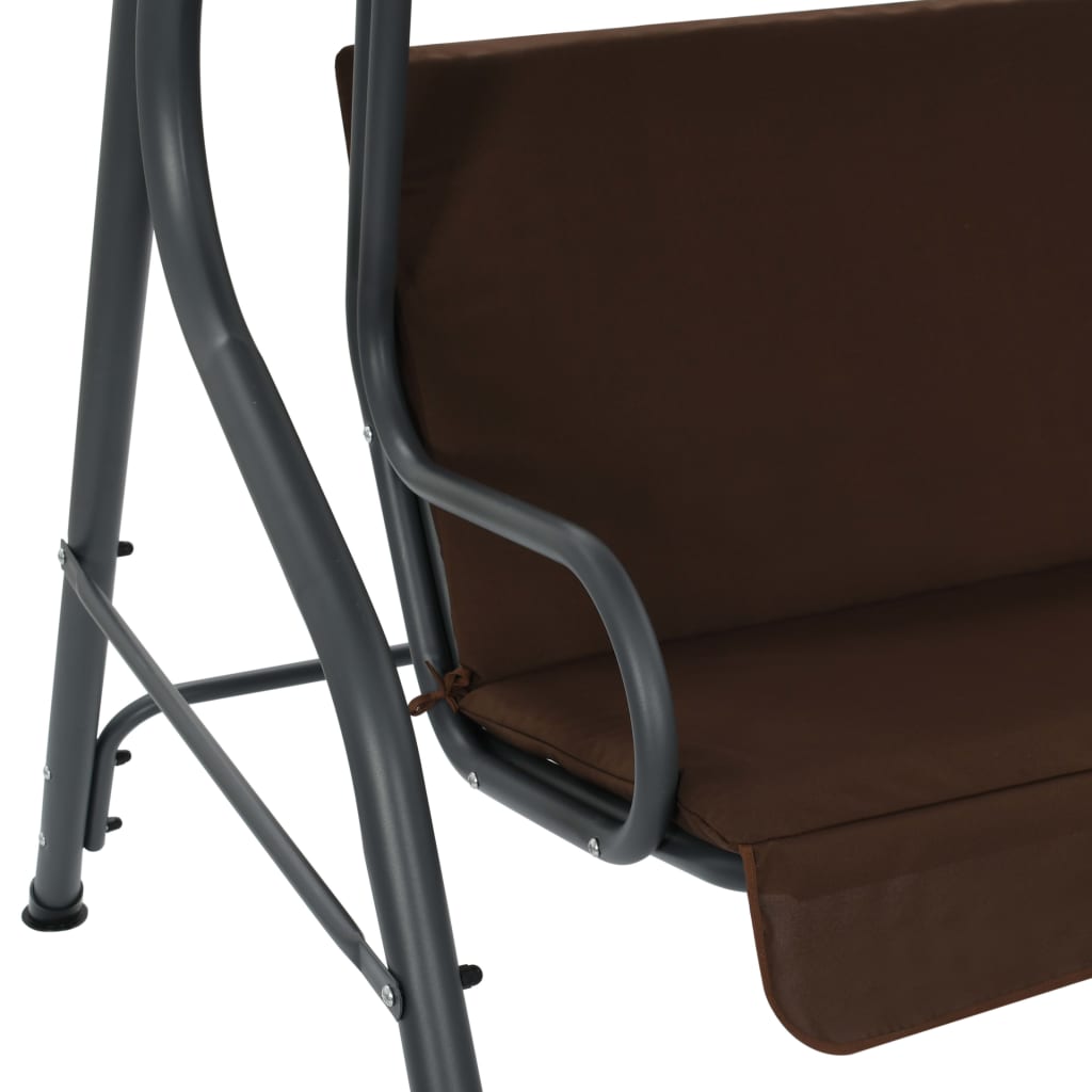 Hollywood Swing Chair Coffee Brown 170 * 110 * 153 cm
