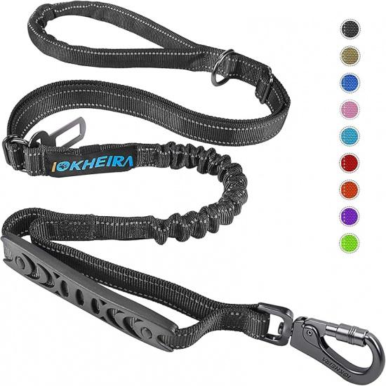 IOKHEIRA 6Ft /4Ft Dog Leash Rope for Large Dogs, Heavy Duty with Comfortable Padded Handle and Highly Reflective Threads,4-in-1 Multifunctional Dog