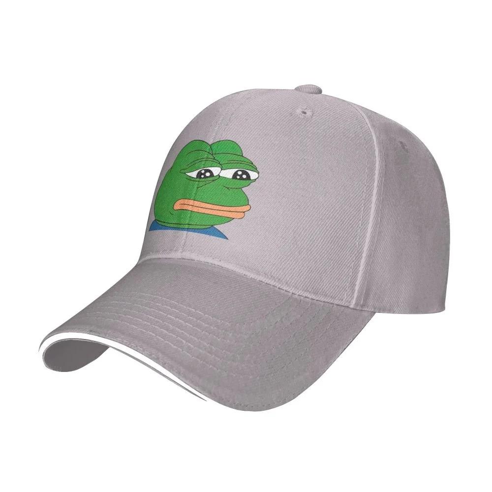 Fashion Men Sad Frog Baseball Cap Outdoor Adjustable Dad Hat Men Summer Snapback Hats Sad Frog Sports Golf Cap Gorra