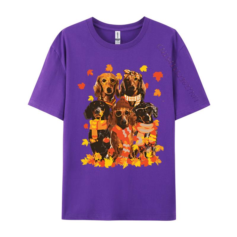 Dachshund Dog Halloween Thanksgiving Tshirt Male Brand New England Style Tops Tees Cotton T Shirt Mens Clothing Plus Size