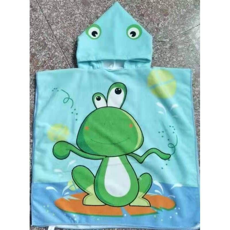 

Детское полотенце банный халат с капюшоном Детский банный халат с капюшоном Мультяжный принт Одеяло Frog
