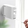 4.2M Wall Mount Retractable Clothesline 180 Degrees Rotatable Folding Invisible