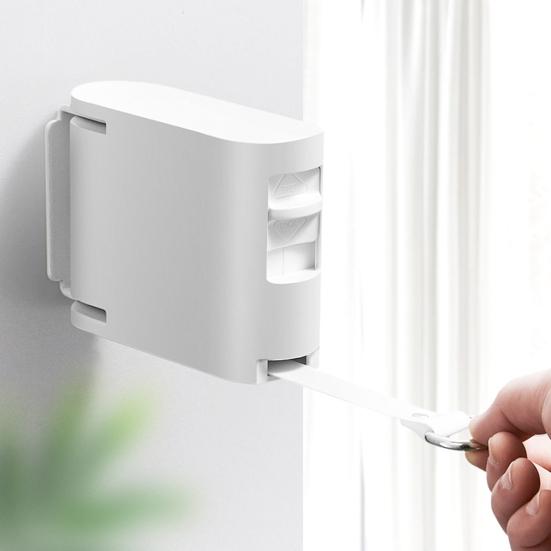 4.2M Wall Mount Retractable Clothesline 180 Degrees Rotatable Folding Invisible