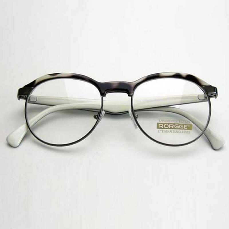 My Style SIMPLE Round Gold Frame Glasses Frame 4 Colors 1740717 Two-tone brown