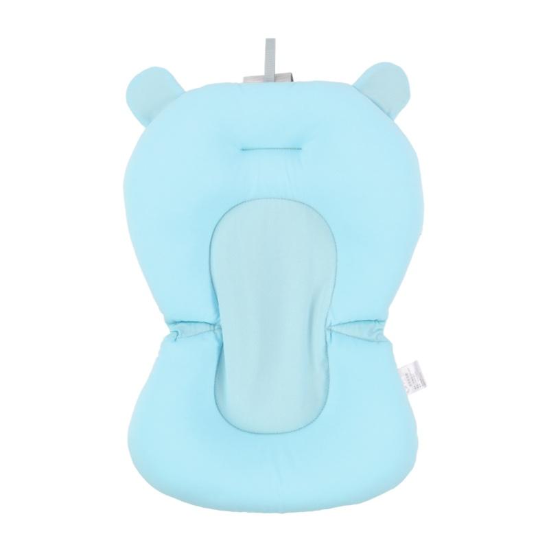 Baby Bath Seat Cushion Floating Safe Foldable Adjustable Infant Bath Supporter For Newborn White Stars