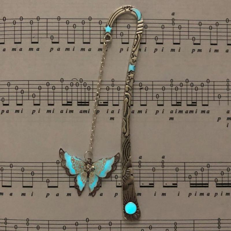 

Светящаяся ночная закладка-бабочка, этикетка для чтения, создатель пера, книжная закладка