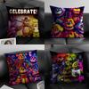 FFive NightsS At Freddys Cushion Cover Natural Linen Organic Fabric DoubleSided Printing Sofa Home Decor Gift Pillow Case
