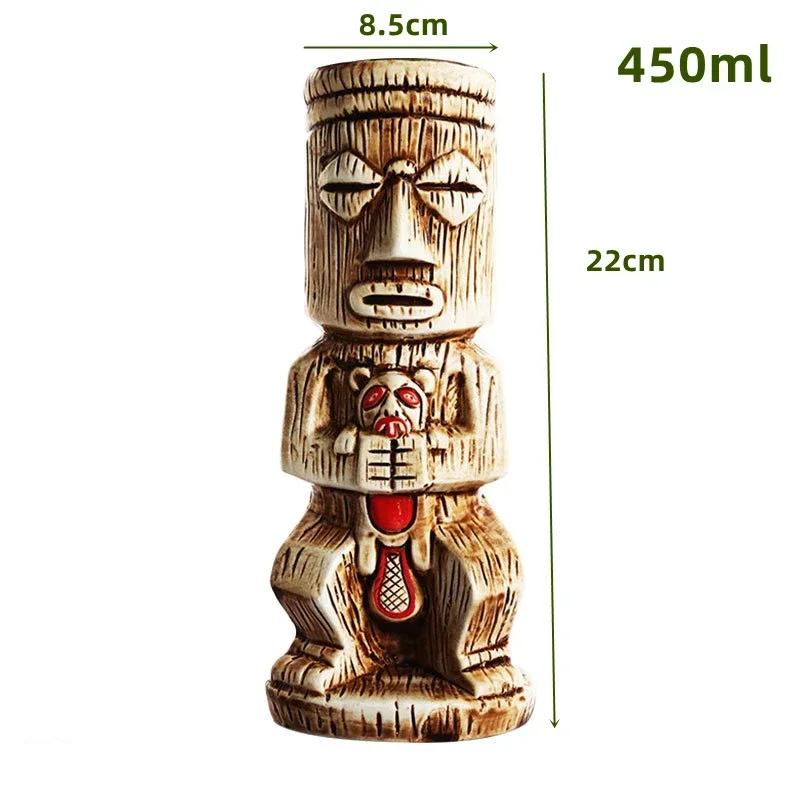 60 Types Ceramic Hawaii Tiki Mugs Creative Cocktail Glasses Beer Glass Martini Glasses Wine Glass Funny Cup Gift for Men