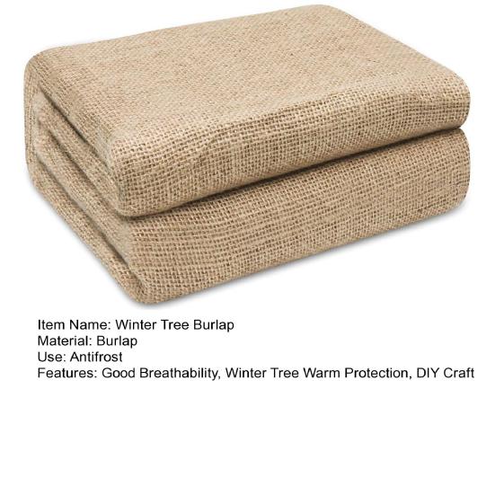 Rolka tkaniny jutowej Naturalna tkanina jutowa na zimowe owijanie drzew, osłony na rośliny, ochrona przed mrozem, DIY