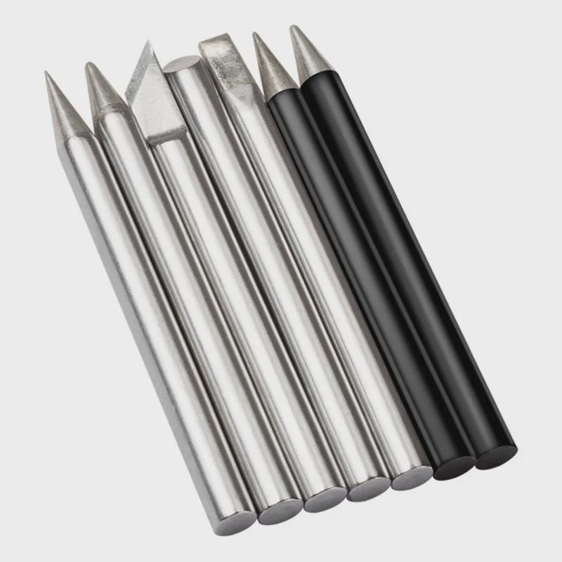 Jinruikang 60 W Chrom-Lötkolbenspitze, spitz, externe Heizung, kompatibel mit 30 W- und 40 W-Lötkolben.