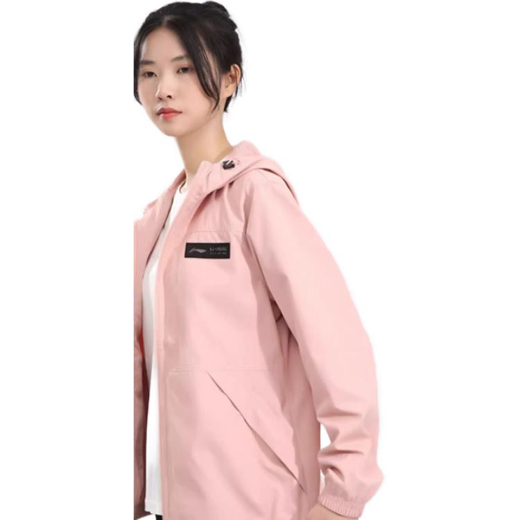 Li Ning Jackets Women's Pink Hooded Moderate Other AFDR832-5