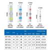 50/70/100 st Elektrisk Koppartejp Lödstrumpa Vattentät Lödningstätning Tennring Värmekrympande Stumtrådskontakt Terminal