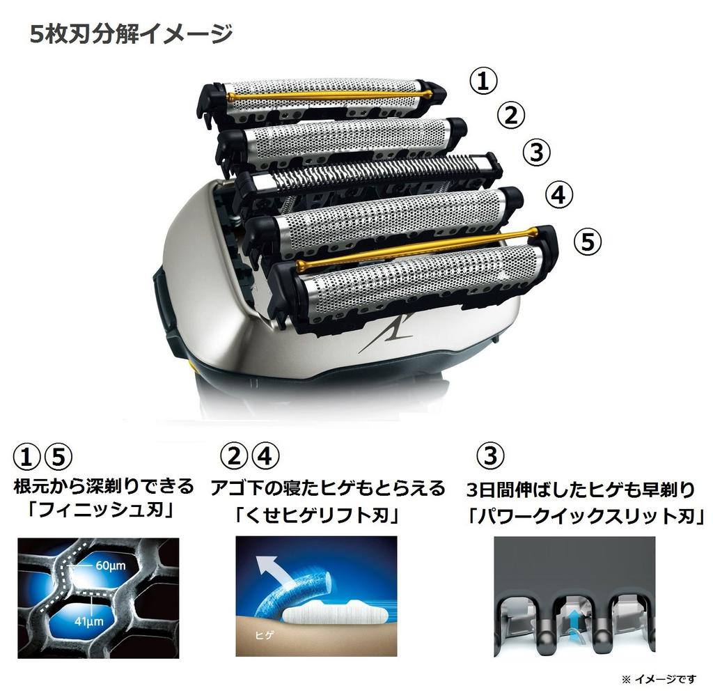 Panasonic Lamb Dash Shaver 5 Blades Blue Men's ES-CLV7D-A