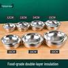 Platinum Double-Layer Anti-Scalding 304 Stainless Steel Bowl for Home, Canteen, and Kindergarten
