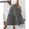 IHUASU Dámská módní ležérní letní jarní sukně