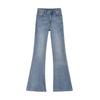 Spring Summer All Star Rhinestone High Waist Slim Stretch Light Tone Fashion Micro Flare Denim Pants Women Casual Pants Oversize Denim Trousers