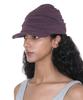 PARTIMENTO WOMEN Luched Drape Hat_Dark Plum