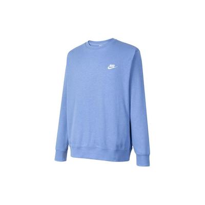 Nike Logotipo de Letra Pulôver de Gola Redonda Casual Esportivo Manga Longa Moletom Masculino Moletom Azul BV2667-450