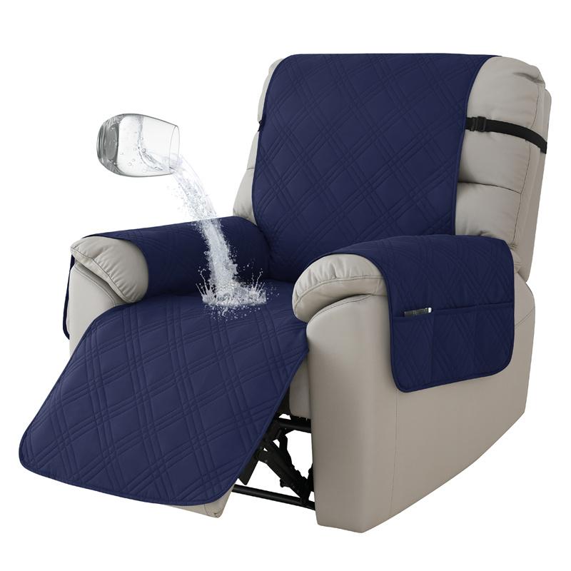 

1Seater Waterproof Recliner Cover Anti-Slip Armchair Slipcover Withastic Strap Sofa Couch Furniture Protector For Living Room 1 Seat