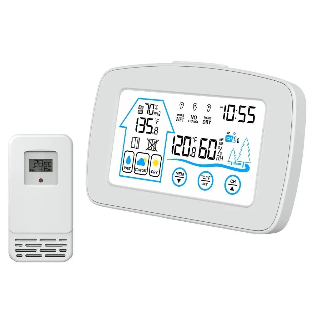 Wireless Indoor Outdoor Thermometer with Reliable Humidity and Temperature Monitor Suitable for Home and Office