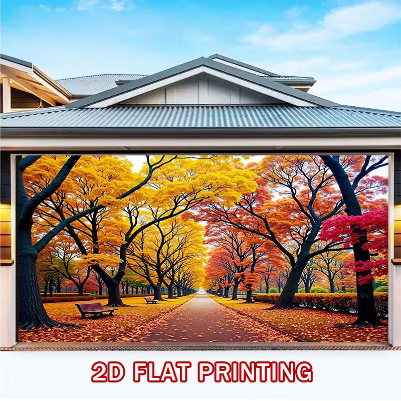 2D Plane 1 Piece of Autumn Forest Path Background Banner Suitable for Weddings Baby Shower Parties and Studio Shoots