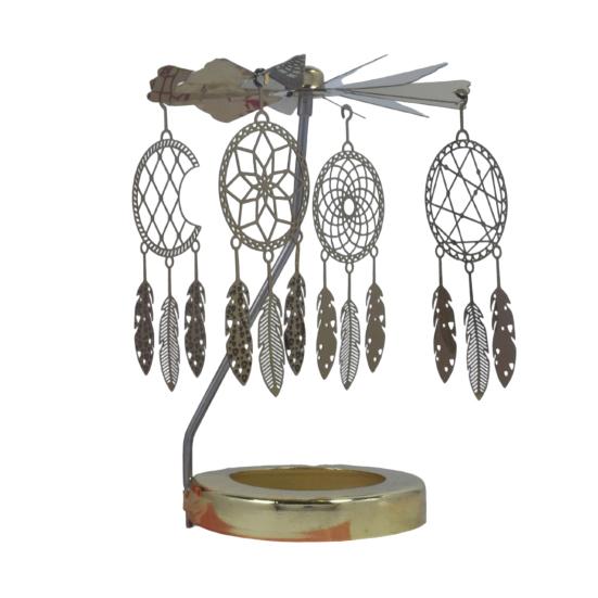 Candle Carousel Topper Rotating Tealight Topper Spinning Carousel Tealight Decoration for Centerpiece Mantel Table Decoration