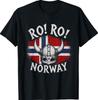 Norway Viking Helmet Norwegian Flag Nordic Pride T-Shirt