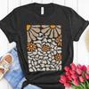 Jugendstil Blumen T-Shirt, Vintage Stil, Boho Wildblumen