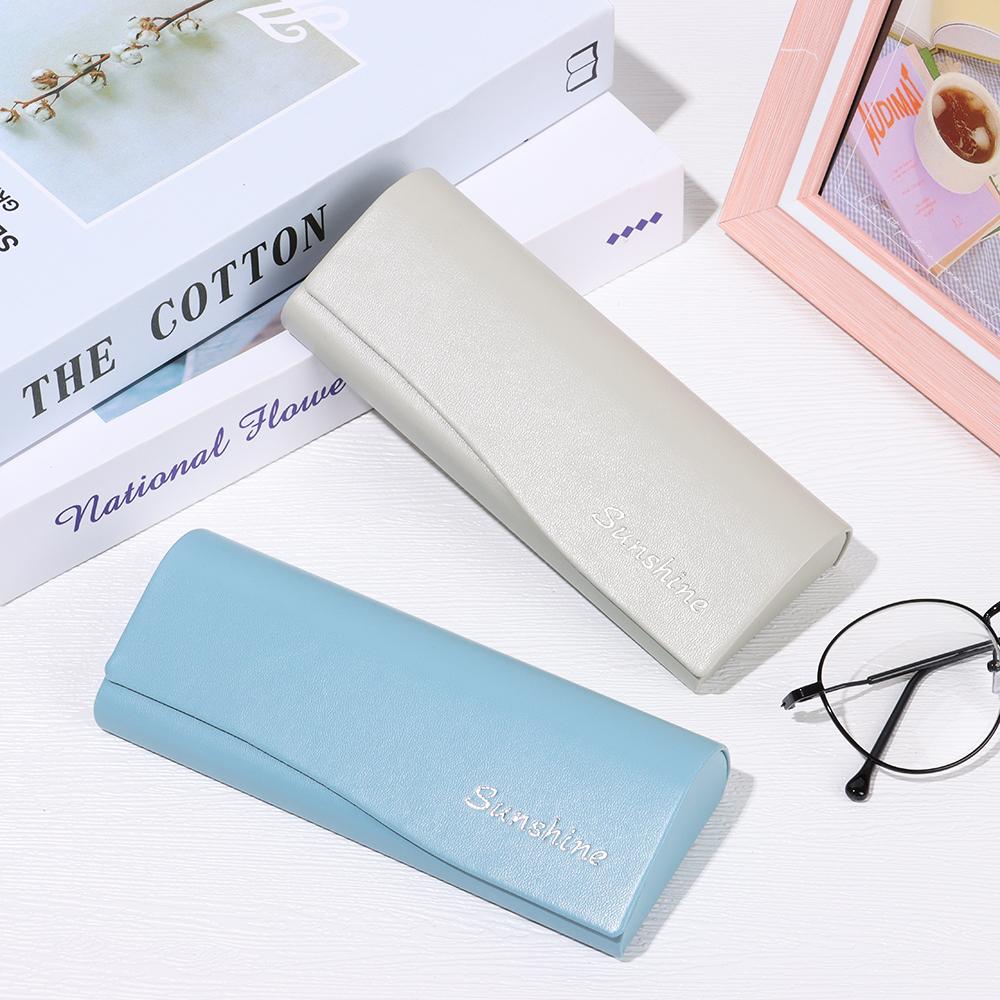 Porte-lunettes portable étanche vintage en cuir PU, boîte à lunettes, étui à lunettes