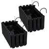 Flowerpot Balcony Box For Balustrade Terrace Flowers Anthracite 40Cm 2 Pcs