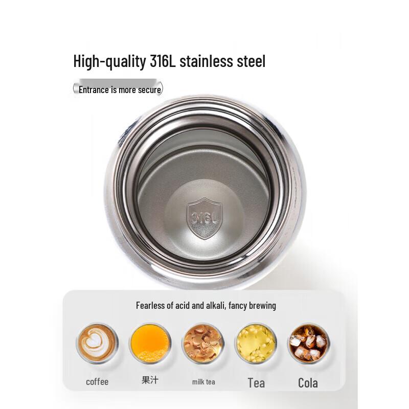Fuguang Qinxin 316L Stainless Steel Portable Thermos Cup 420mL