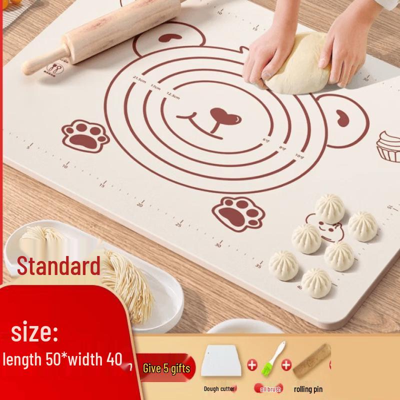 Thick Silicone Dough Kneading & Baking Mat Set