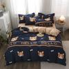 Washed Cotton Bedding Four-piece Set, Quilt Cover, Bed Sheet, Dormitory Three-piece Set