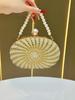 Pearl Beaded Glitter Clutch Purse Fashion Banquet Bag Luxury Women Handbag Wedding Party Evening Bag Shoulder Crossbody Bag