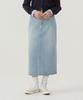 COVERNAT WOMAN Denim Long Skirt Light Blue