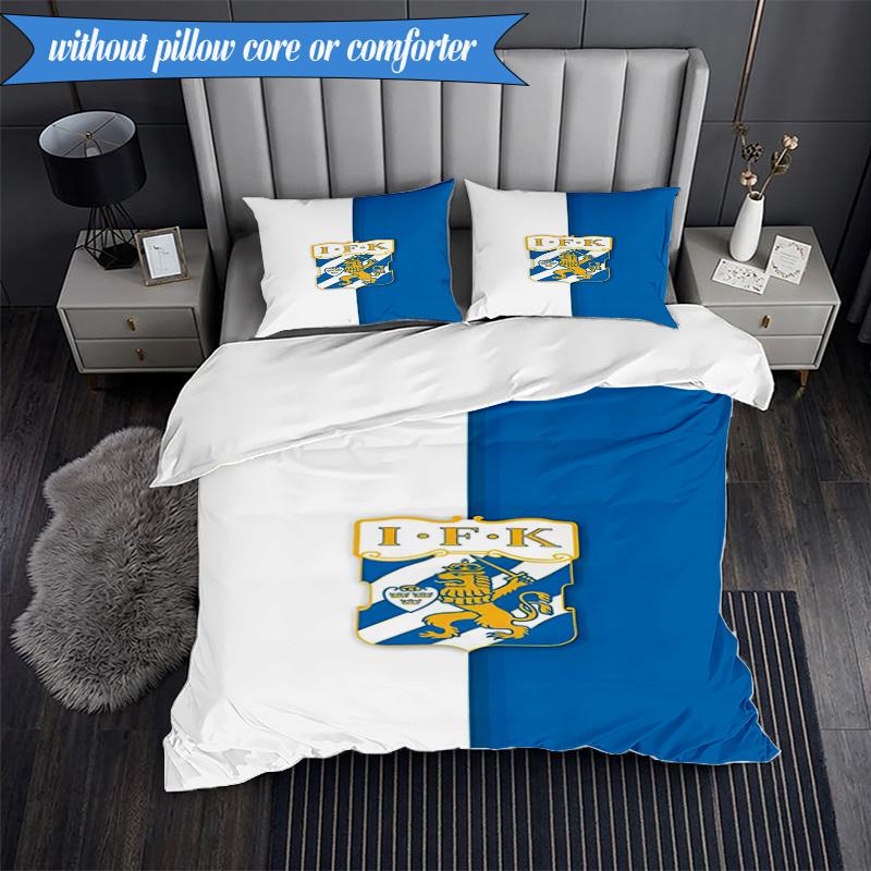 3PCS Ifk Lion Crest Emblem Bedding Set 2D Printing (Includes 1 Duvet Cover + 2 Pillowcases Coreless), Bedroom decor,Fan gift